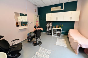 Kelly Walker-Reed, chair of Wolverhampton LGBT+ in the new room