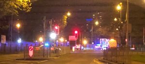 Police shared this picture from the closed road