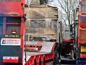 Supporting image for story: Forensic police teams are probing a fire at an industrial yard in West Bromwich