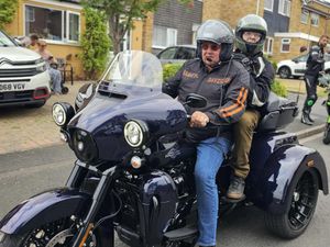 Supporting image for story: Bikers unite to fulfil final wish for hospice patient