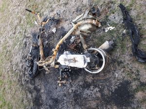 Supporting image for story: Moped destroyed by fire in Shrewsbury