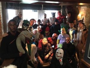 Supporting image for story: Walsall stars don costumes at club Christmas party