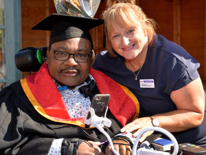 Supporting image for story: University of Wolverhampton student struck by spine injury completes degree