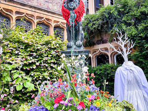 Friends of the Elderly Malvern's Silver Award Winning The Lion, The Witch and The Wardrobe inspired Well Dressing Festival Entry