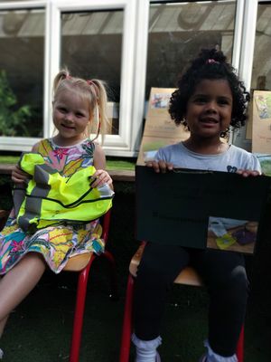 Children supporting the local community.