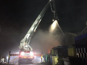 The blaze in Duddeston. Picture by West Midlands Fire Service