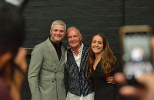 Hannah Green and Rob Denny from Birmingham meet hero Paul Gascoigne