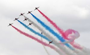 The Red Arrows at the RAF Cosford Air Show