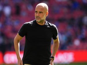 Manchester City manager Pep Guardiola ahead of the Emirates FA Cup final at Wembley