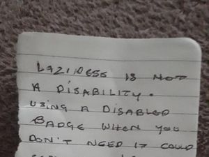 Supporting image for story: Disabled child’s mum angered and disgusted by ‘laziness’ note on car