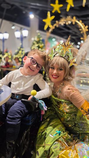 Children from Acorns were invited to Selfridges for the announcement - and to enjoy festive fun.