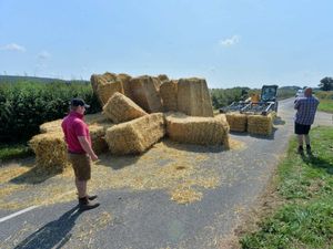 Supporting image for story: Trailer goes haywire in Ludlow mishap