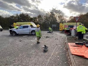 Supporting image for story: Four taken to hospital following two-vehicle crash on A5 near Oswestry