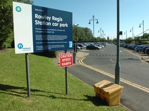 Supporting image for story: Cars damaged at Rowley Regis train station