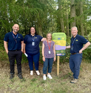 Helen Morgan MP explores Boreatton Park’s 250-acre site, seeing first-hand the diverse range of outdoor activities available to participants.