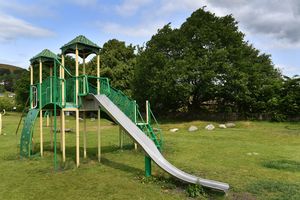 Some of the play equipment installed during the first phase