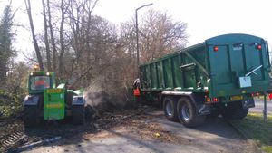 The clean-up gets underway