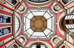 The roof in Walsall's Grade II listed Victorian Arcade 