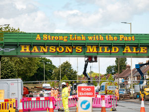 The Hanson's Bridge on The Birmingham New Road is part of the extension of the Metro from Wednesbury to Brierley Hill