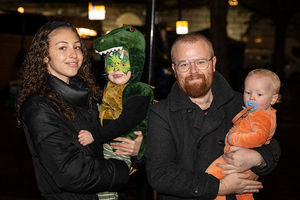 Family enjoying the party