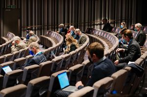  Shropshire Council's  socially distanced Annual General Meeting held at Theatre Severn in Shrewsbury 