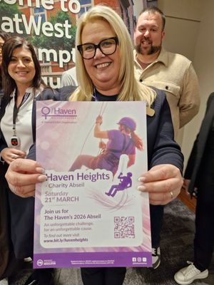 The team at Natwest are supporting the Haven Heights event in March