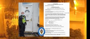 Cannabis found in the house in Linden Road, Bearwood