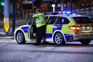Police blocked off Broad Street to traffic in the wake of the London terror attack. Picture: @snappersk 