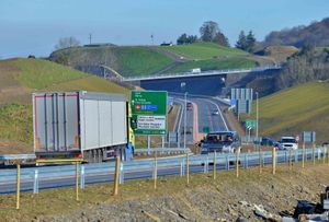 The opening of the Newtown Bypass