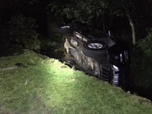 Supporting image for story: Stolen vehicle crashes