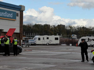 Supporting image for story: Travellers pitch up next to Walsall's Banks's Stadium
