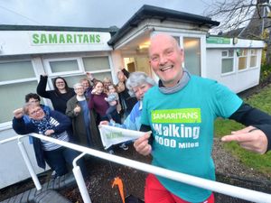 Supporting image for story: Volunteer stops in Walsall on walk to all Samaritans branches in UK