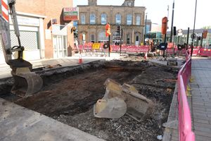 Queen Street was closed while works as part of the wider project were carried out 