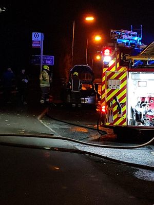 Fire crew at the scene 