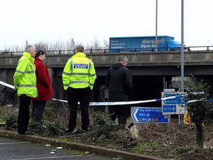 Supporting image for story: Human body discovered in undergrowth near M5