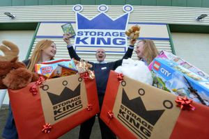 Appealing – Storage King's Alison Hankinson, branch manager Darren Hall and assistant manager Melissa Pickering