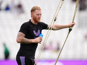 England’s Ben Stokes warms up before a Test match