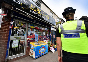 Euro Shop, Newhampton Road West where large quantities of illicit cigarettes were discovered