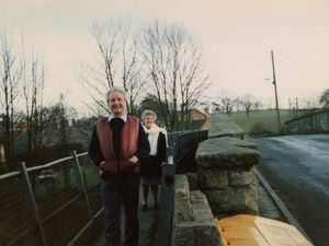 John and Violet go for a walk on Christmas Day