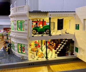 A view into Jenny's model of the Automobile Palace
