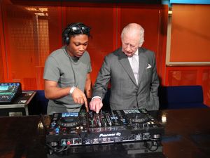 Supporting image for story: DJ Charles serves up royal remix during visit to arts organisation