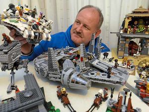 Supporting image for story: In pictures: Matt uses Lego sets to build Star Wars empire at his Walsall home