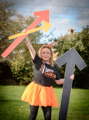 CRUK Loren Stokes from Shrewsbury for Stand Up To Cancer