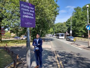 Wolverhampton Council’s Cabinet Member for Transport Councillor Qaiser Azeem, on Cannock Road
