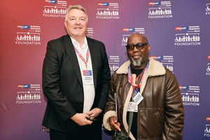 Anthony Ainsworth, COO at nBS, with nBS Foundation Funding recipient