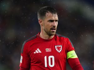 Aaron Ramsey in action for Wales