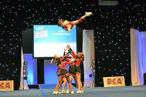 Supporting image for story: Squads bringing it on at cheerleader event
