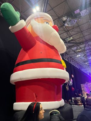 A giant Santa