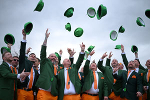 It was the luck of the Irish for many racegoers at Cheltenham (Photo by JUSTIN TALLIS / AFP) (Photo by JUSTIN TALLIS/AFP via Getty Images)          