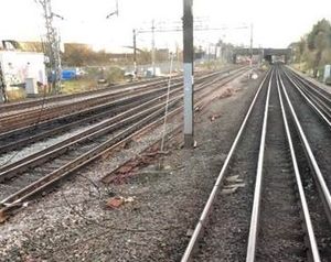 The damaged wires near Wembley